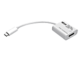 Tripp Lite USB C to DisplayPort Video Adapter Converter 4Kx2K M/F, USB-C to DP, USB Type-C to DP, USB Type C to DP 6in - External video adapter - USB-C 3.1 - DisplayPort - white