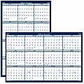 House of Doolittle Recycled Laminated Reversible Planner - Professional - Julian Dates - Monthly - 12 Month - January 2022 till December 2022 - 24" x 37" Blue/Gray Sheet - 1.25" x 1.63" , 1.38" Block - Blue, Gray - Paper - Laminated - 1 Each 1 thumbnail image