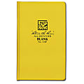 Rite In The Rain All Weather Bound Notebooks, 4-3/8" x 7-1/4", 160 Pages (80 Sheets), Yellow, Pack Of 6 Notebooks