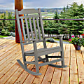 Flash Furniture Winston All-Weather Rocking Chair, Gray