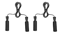 Mind Reader Adjustable Skipping Jump Ropes, 9', Black, Pack Of 2 Jump Ropes 1 thumbnail image
