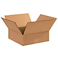 Partners Brand Corrugated Boxes, 4"H x 11"W x 11"D, Kraft, Pack Of 25