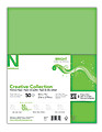 Neenah® Creative Collection™ Bright Specialty Paper, Letter Size (8 1/2" x 11"), FSC® Certified Paper, Bright Green, Pack Of 50 Sheets