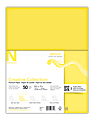 Neenah® Creative Collection™ Bright Specialty Paper, Letter Size (8 1/2" x 11"), FSC® Certified Paper, Bright Yellow, Pack Of 50 Sheets
