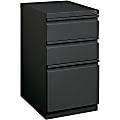 Lorell® 20"D Vertical 3-Drawer Mobile Pedestal File Cabinet, Charcoal 1 thumbnail image