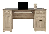 Realspace® Magellan 59"W Manager's Computer Desk, Blonde Ash 1 thumbnail image