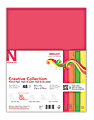 Neenah® Creative Collection™ Bright Specialty Paper, Letter Size (8 1/2" x 11"), FSC® Certified Paper, Assorted Colors, Pack Of 48 Sheets