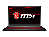 MSI GF75 THIN GF75 THIN 10SCXR-617 17.3" Gaming Notebook - Full HD - 1920 x 1080 - Intel Core i5 (10th Gen) i5-10300H 2.50 GHz - 8 GB RAM - 512 GB SSD - Aluminum Black - Intel HM470 SoC - Windows 10 Home 1 thumbnail image