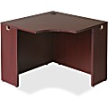 Lorell® Essentials Series 36"W Corner Desk, Mahogany
