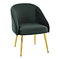 LumiSource Shiraz Glam Chair, Green/Gold 1 thumbnail image