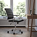 Flash Furniture LeatherSoft™ Faux Leather Mid-Back Executive Swivel Office Chair, Black 1 thumbnail image