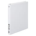 Wilson Jones® Presentation 3-Ring Binder, 1/2" Round Rings, Matte White 1 thumbnail image