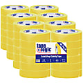 BOX Packaging Solid Vinyl Safety Tape, 3" Core, 1" x 36 Yd., Yellow, Case Of 48