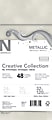 Neenah® Creative Collection™ #10 Envelopes, Gummed Seal, 32 Lb, Metallic, White Silver™, Pack Of 48