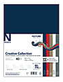 Neenah® Creative Collection™ Textured Card Stock, Assorted Neutral Colors, 80 Lb, Letter (8.5" x 11"), Pack Of 40 1 thumbnail image