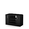 South Shore Axess Corner TV Stand With Doors For TVs Up To 42'', Pure Black