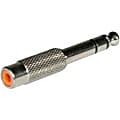C2G 6.3mm (1/4in) Stereo Male to RCA Female Audio Adapter - Audio adapter - RCA female to stereo jack male - metallic silver 1 thumbnail image
