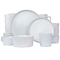 Elama Luxmatte 20-Piece Dinnerware Set, White