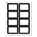 Avery® Adhesive Name Badges, S00-EY5-PRFNB10, Rectangle, 2-1/3" x 3-3/8", Matte White, Preprinted Black & White Polka Dots Design, Pack Of 80 1 thumbnail image