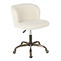 LumiSource Fran Corduroy Task Chair, Antique/Cream