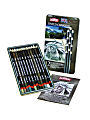 Derwent Tinted Charcoal Pencil Set, 8 mm, Assorted Colors, Set Of 12