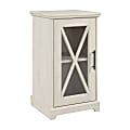 Bush® Furniture Lennox Small Farmhouse End Table With Storage, 30”H x 17-3/16”W x 15-11/16”D, Linen White Oak, Standard Delivery 1 thumbnail image