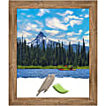 Amanti Art Owl Brown Wood Picture Frame, 22" x 26", Matted For 18" x 22"