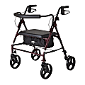 Medline Guardian® Basic Bariatric Rollator, Burgundy