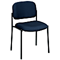 HON® Fabric Stacking Guest Chair With Leg Base, Black/Navy Blue 1 thumbnail image