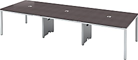 Boss Office Products Simple System Rectangular Conference Table, 29-1/2”H x 142”W x 47”D, Driftwood 1 thumbnail image