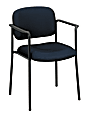 HON® Scatter™ Stacking Guest Chair With Arms, Navy Blue/Black 1 thumbnail image