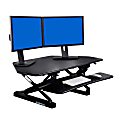 FlexiSpot Height-Adjustable Standing Desk Riser for Corner Desk, 41"W, Black 1 thumbnail image