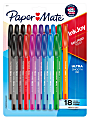Paper Mate InkJoy 100ST Ballpoint Pens, Medium Point (1.0mm), Assorted Colors, 18 Count 1 thumbnail image