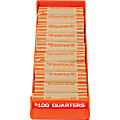 MMF Industries™ Porta-Count® System Coin Trays Quarters-$100.00, Orange