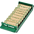 MMF Industries™ Porta-Count® System Coin Trays, Dimes-$50.00, Green