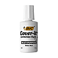 BIC® Cover-It™ Correction Fluid, 20 mL, White, Pack Of 12