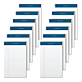 TOPS™ Double Docket™ Writing Pads, 5" x 8", Narrow Ruled, 50 Sheets, White, Pack Of 12 Pads