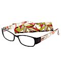 ICU Reading Eyewear, Translucent Prism Pattern Temples, Red, +1.50 1 thumbnail image
