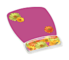3M™ Precise™ Micro-Texture Mousing Surface With Gel Wrist Rest, Daisy Design 1 thumbnail image