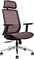 Sinfonia Sing Ergonomic Mesh High-Back Task Chair, Fixed T-Arms, Headrest, Copper/Black