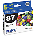 Epson® 87 UltraChrome™ Hi-Gloss® 2 Black Photo Ink Cartridge, T087120