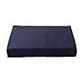 DMI Hypoallergenic Natural Pincore Latex Foam Comfort Seat Cushion, 3"H x 20"W x 16"D, Navy Blue 1 thumbnail image