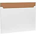 Partners Brand Jumbo Fold-Over Mailers, 38"H x 26"W x 1"D, White, Pack Of 20