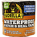 Gorilla Waterproof Patch & Seal Tape - 10 ft Length x 4" Width - 1 Each - Black