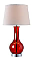Kenroy Home Decanter Table Lamp, 29"H, Cream Shade/Red Base 1 thumbnail image