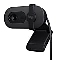 Logitech® Brio 100 2.0-Megapixel Webcam, 1.26"H x 2.87"W x 2.62"D, Graphite, 960-001580 1 thumbnail image
