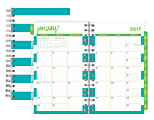 Dabney Lee For Blue Sky™ Planner, Weekly/Monthly, , 50% Recycled, Cabana, January to December 2017 1 thumbnail image