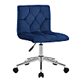 Glamour Home Amali Office Chair, Blue 1 thumbnail image