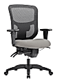 WorkPro® 9500XL Series Big & Tall Ergonomic Mesh/Antimicrobial Vinyl Mid-Back Chair, Black/Gray, BIFMA Compliant