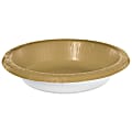 Amscan Paper Bowls, 20 Oz, Gold, 20 Bowls Per Box, Case Of 5 Boxes 1 thumbnail image